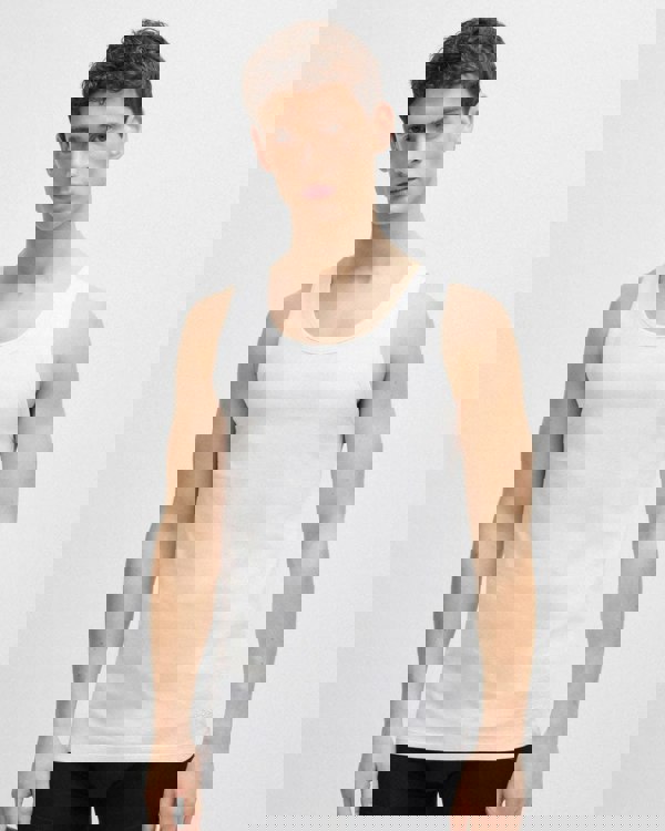 BOSS Orange BOSS Orange TankTop Classic Mens 3 Pack Cotton Underwear Vests with Embroidered Logos NOS