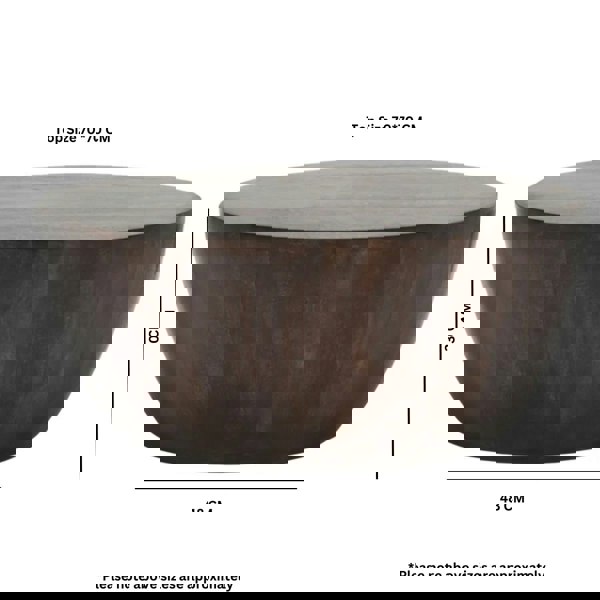 IH Design Monco Dark Mango Wood Coffee Table
