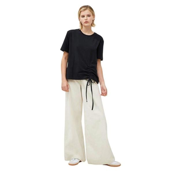 French Connection Womens/Ladies Ruched T-Shirt - Blackout - 