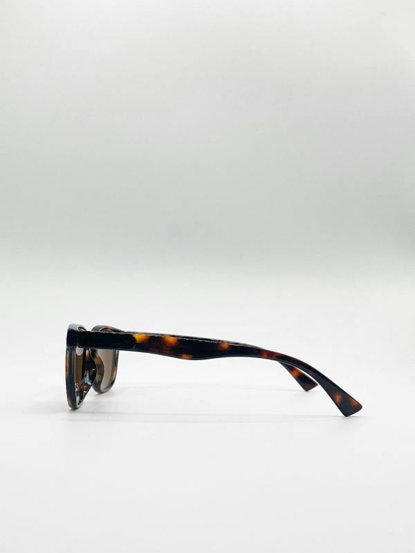Classic Preppy Square Frame Sunglasses - svnx