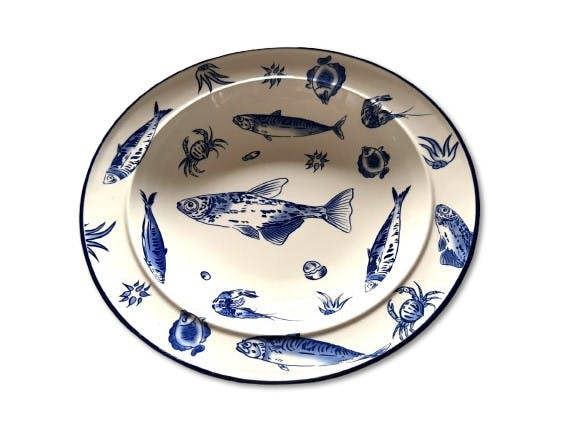Verano Spanish Ceramics Ocean Fish - Large Serving Dish