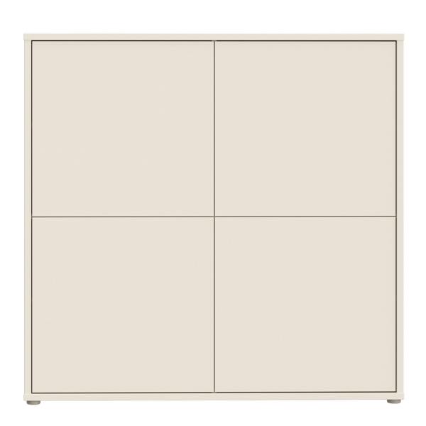 Furniture To Go Alice Springs 4 Door Large Storage Cabinet with Push-to-Open Doors in Sand