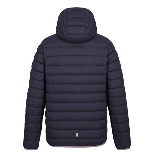 Regatta Kids Marizion Hooded Padded Jacket - Navy/Powder Lilac