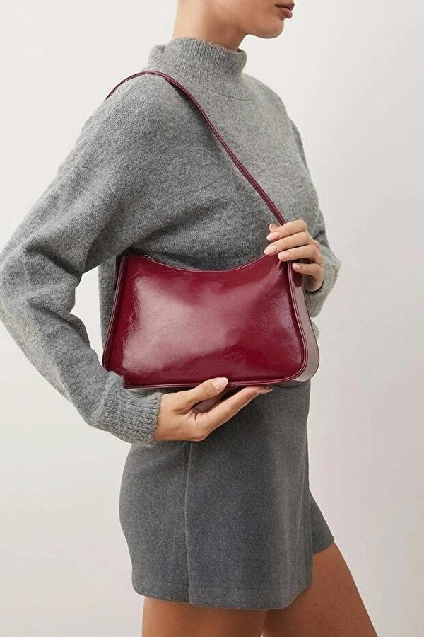 WOVCOR Women's Mini City Shoulder Bag with Belt Buckle Detail