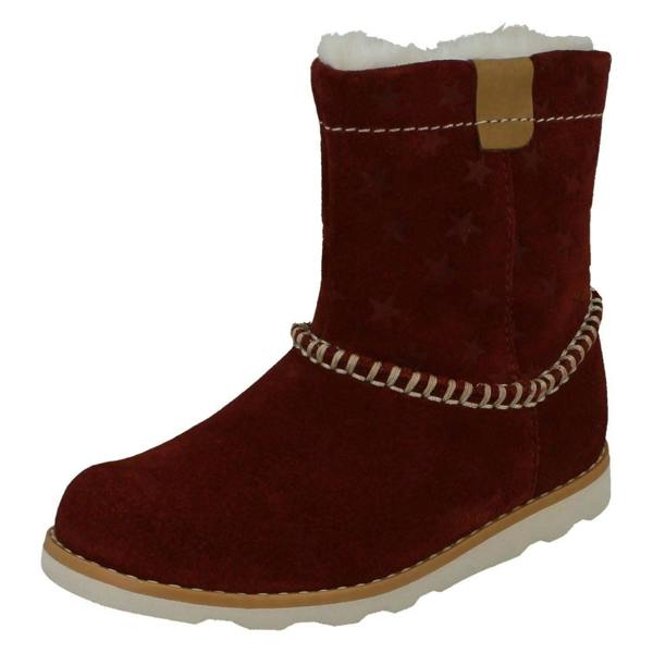 Clarks Girls Clarks Casual Warmlined Boots Crown Piper