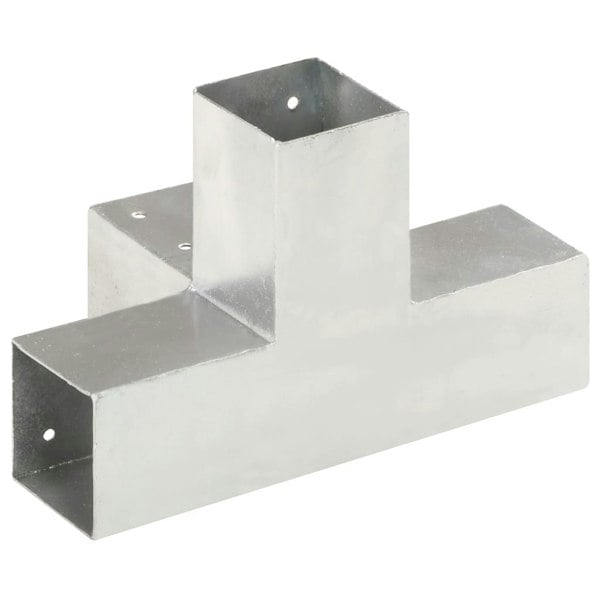 Berkfield Post Connector X Shape Galvanised Metal 71x71 mm