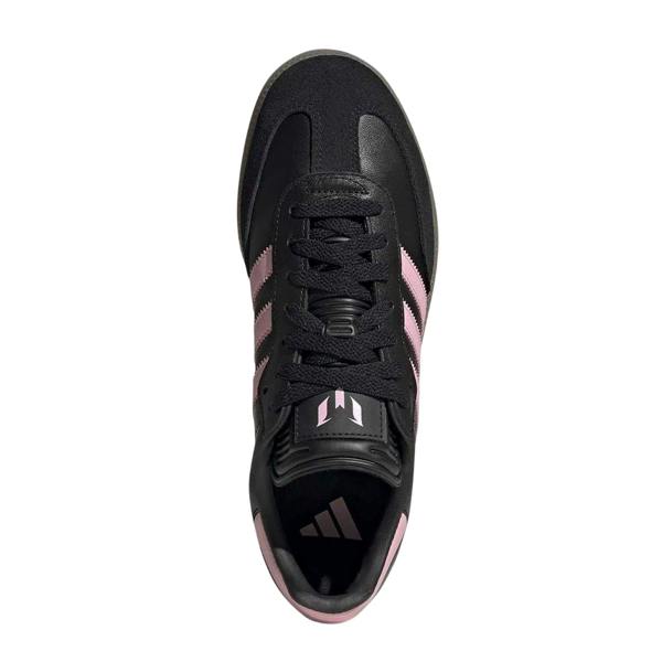 Adidas Womens/Ladies Messi Leather Trainers - Black/Pink/Gum - 