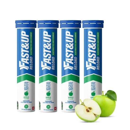 Reload - Electrolyte Tablets for Instant Hydration & Energy | Apple Flavour, Pack of 4