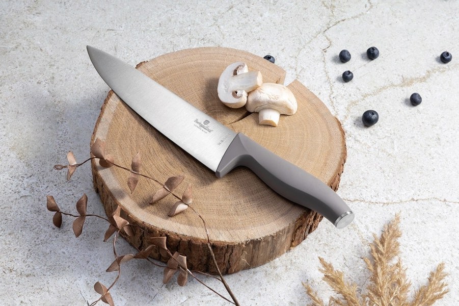 10 pcs knife set with BAMBOO stand Berlinger Haus 3122 Taupe