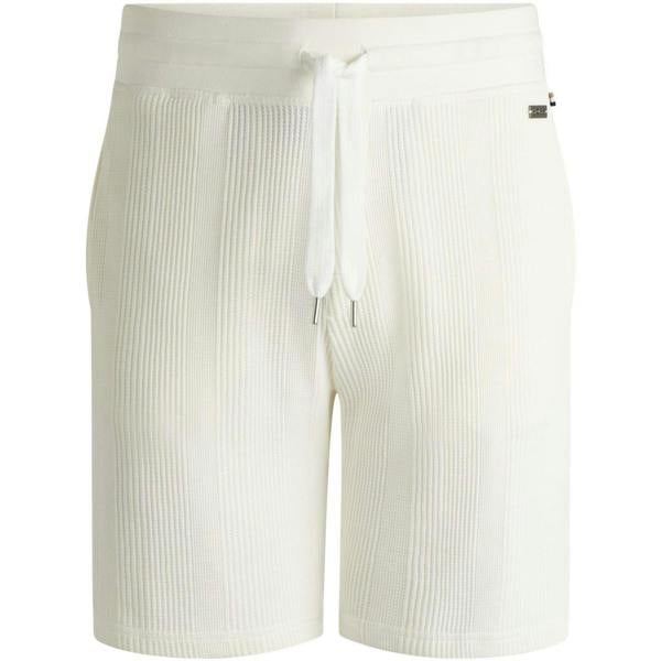 Boss Unisex Adult Relaxed Fit Casual Sweat Shorts - White - 