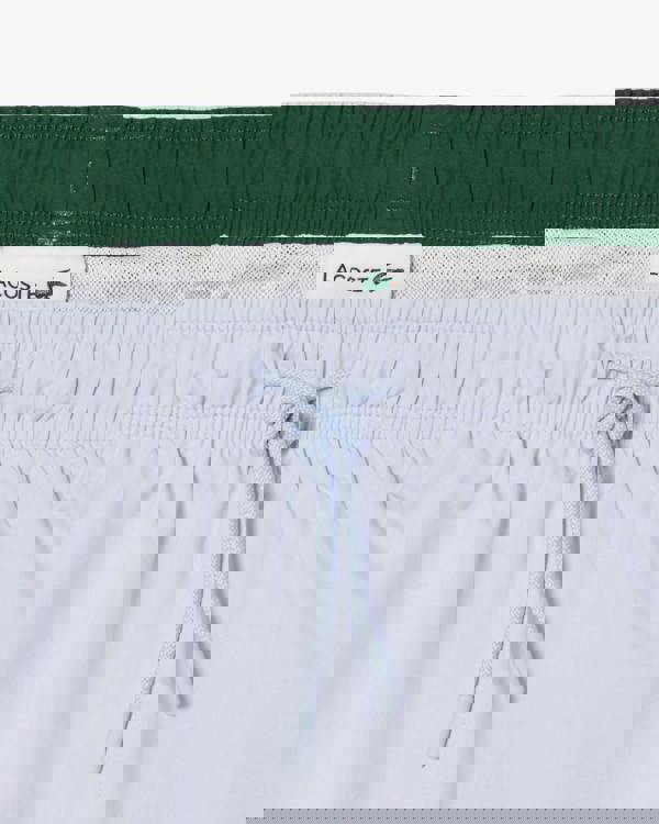 Lacoste Mens Light Quick-Dry Swim Shorts - Phoenix Blue/Green IL3 | CHO | Designer Mens Swim Shorts