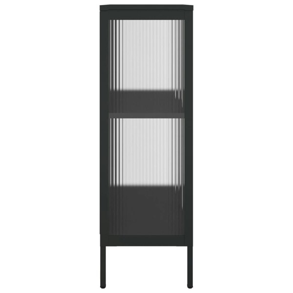 Berkfield Sideboard Black 75x35x105 cm Glass and Steel