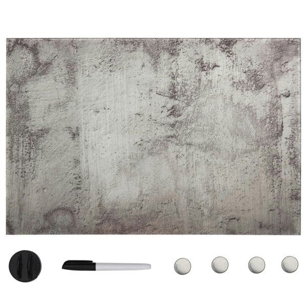 Berkfield Wall Mounted Magnetic Board Glass 60x40 cm