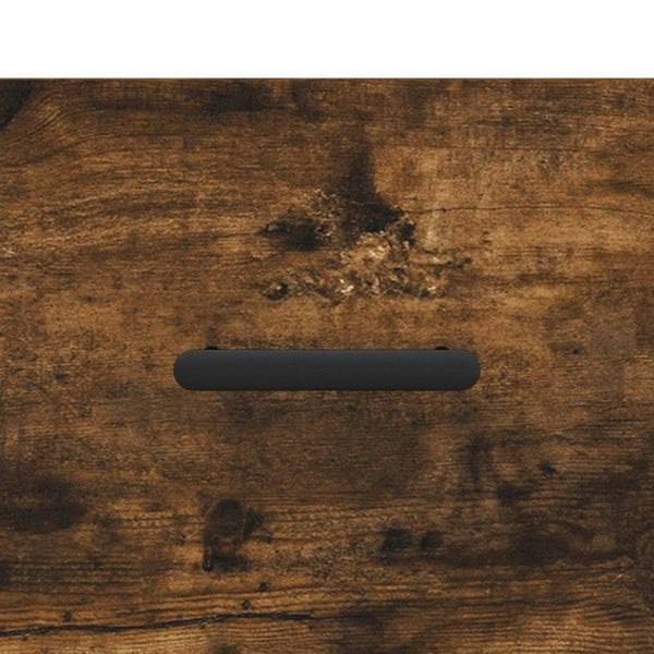 Berkfield Sideboard Smoked Oak 34.5x34x90 cm Engineered Wood