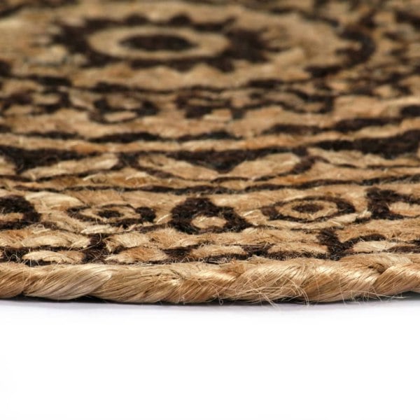 Berkfield Placemats 6 pcs Dark Brown 38 cm Round Jute