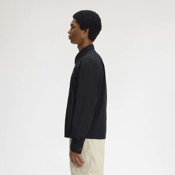 Fred Perry Seersucker Zip Through Overshirt