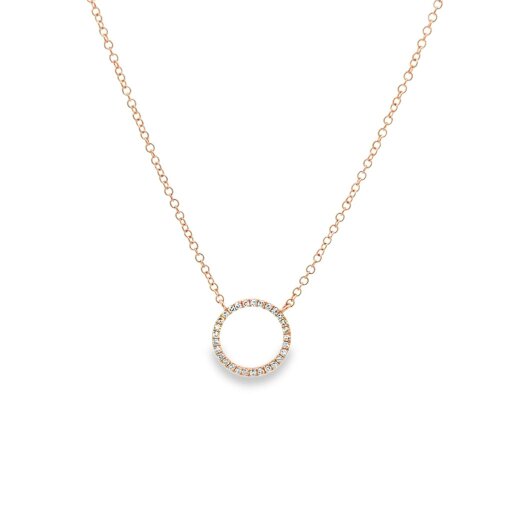 Reeves & Reeves 14K Solid Gold and Diamond Ring Necklace