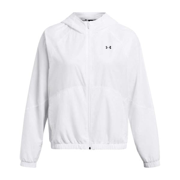 Under Armour Womens Rival Long-Sleeved Sport Windbreaker - White