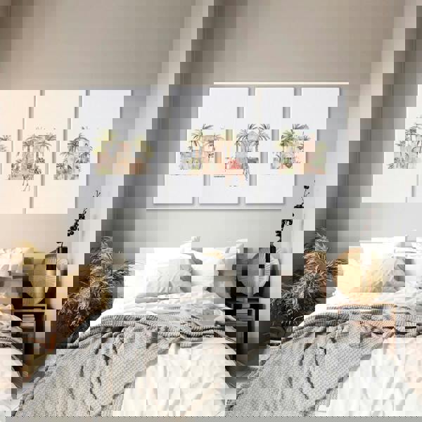 Wall Picture With Frame | Set of 3 Moroccan Wall art Prints