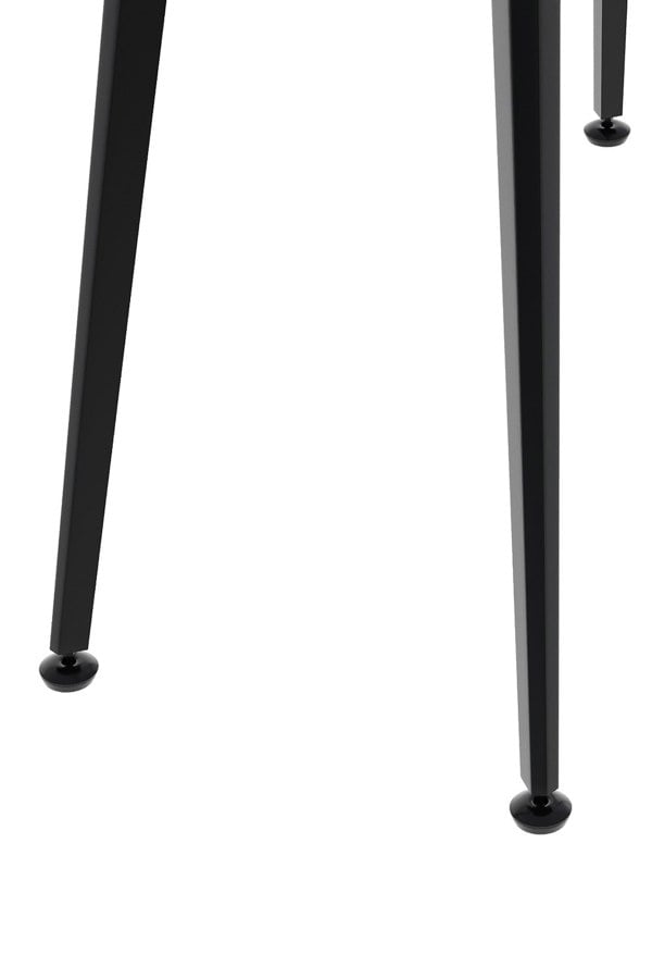 Living and Home Metal Desk Frame Black Desk Base with Adjustable Plastic Table Foot Protectors for Dining Table, 110cm W x 50cm D x 71cm H