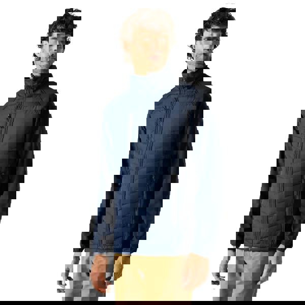 Regatta Mens Full Zip Padded Jacket - Navy/Ash