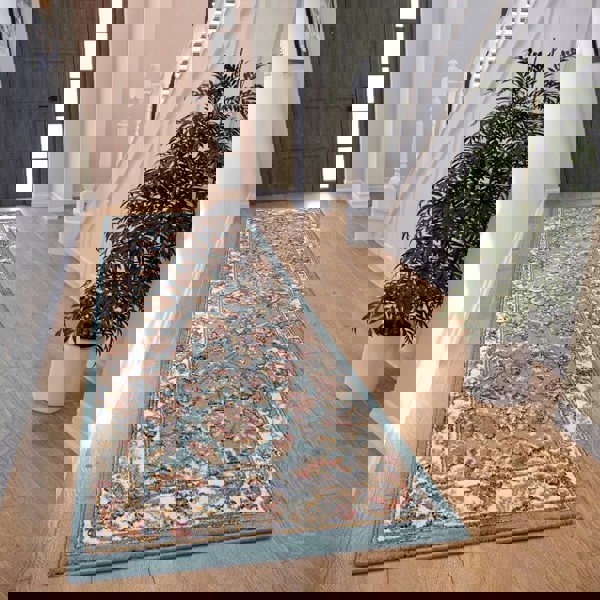 Oriental Short Pile Rug Reni Luxor Vintage Design