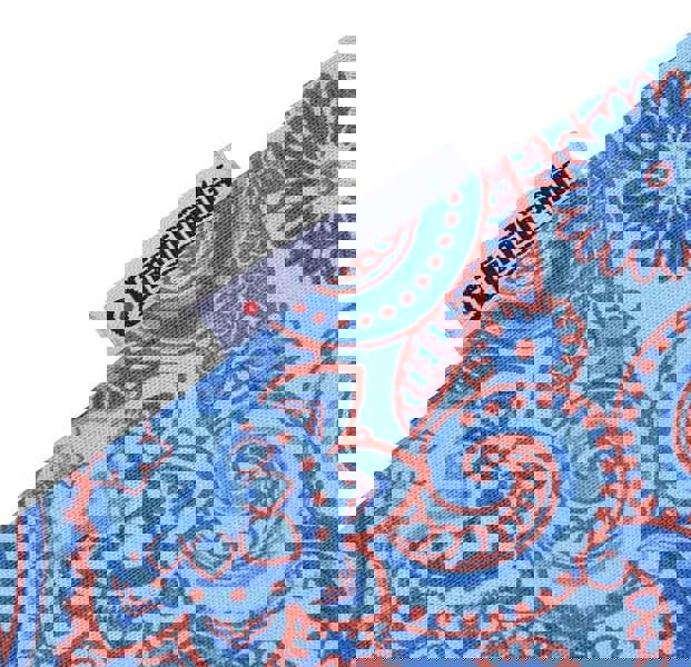 Lambretta Mens Classic Paisley Print Mod Retro Ska Casual Polo