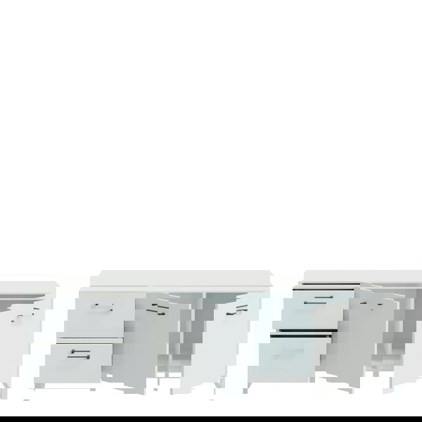 Furniture To Go Sali 2 Door 2 Drawer TV Unit in Light Grey