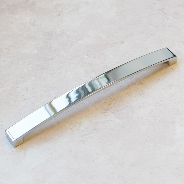 Handle & Home Polished Chrome Curved Bow Handles