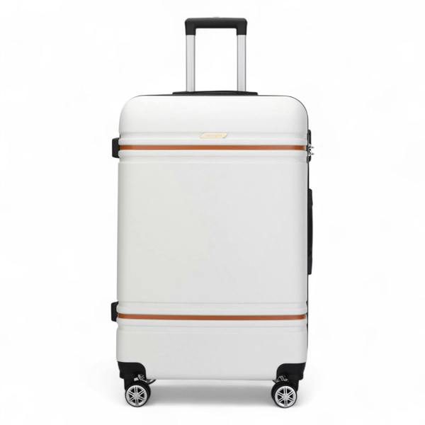Infinity Luggage Hard Shell Modern Dual 4 Wheel Luggage Suitcase Set