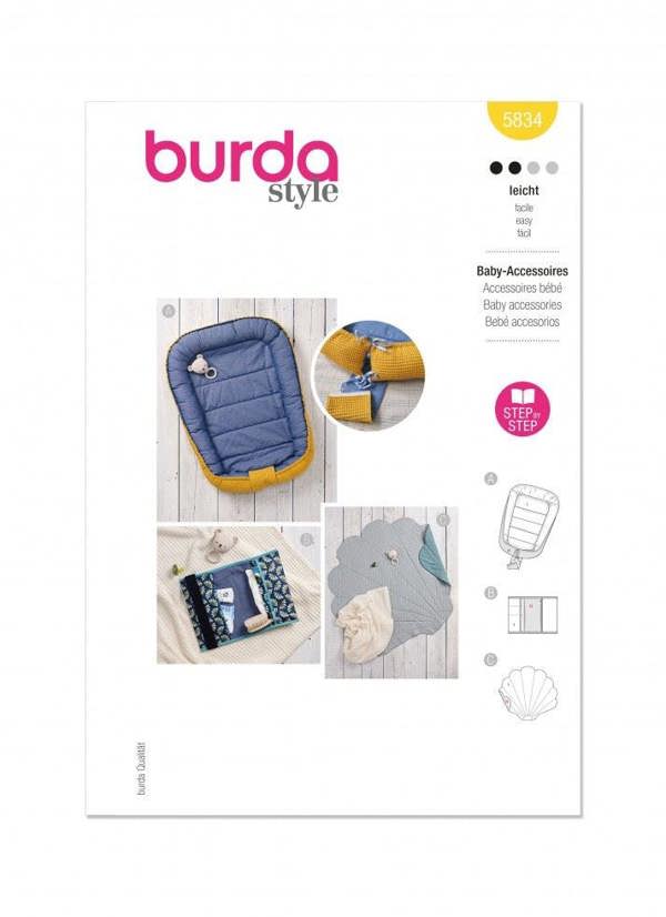 Burda Sewing Pattern 5834 0 , One Size - Easy