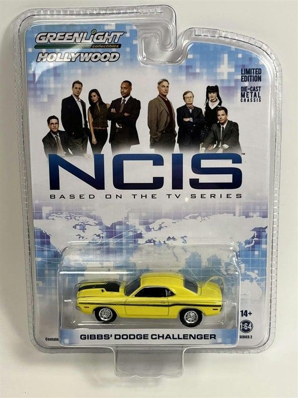 Greenlight NCIS Gibbs Dodge Challenger Yellow 1:654 Scale 44620D