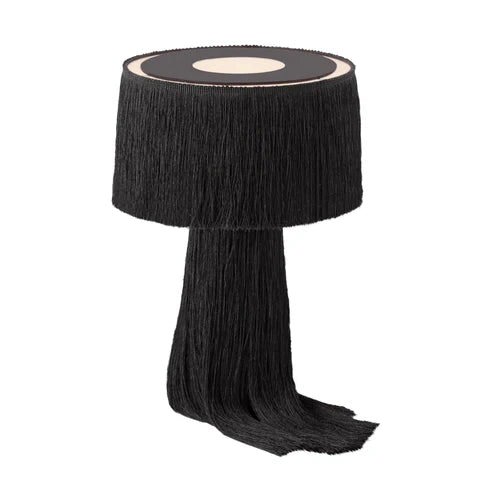 Furniture Edit Atolla Black Tassel Table Lamp