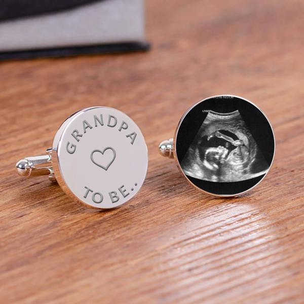 Baby Scan Cufflinks - alternative angle