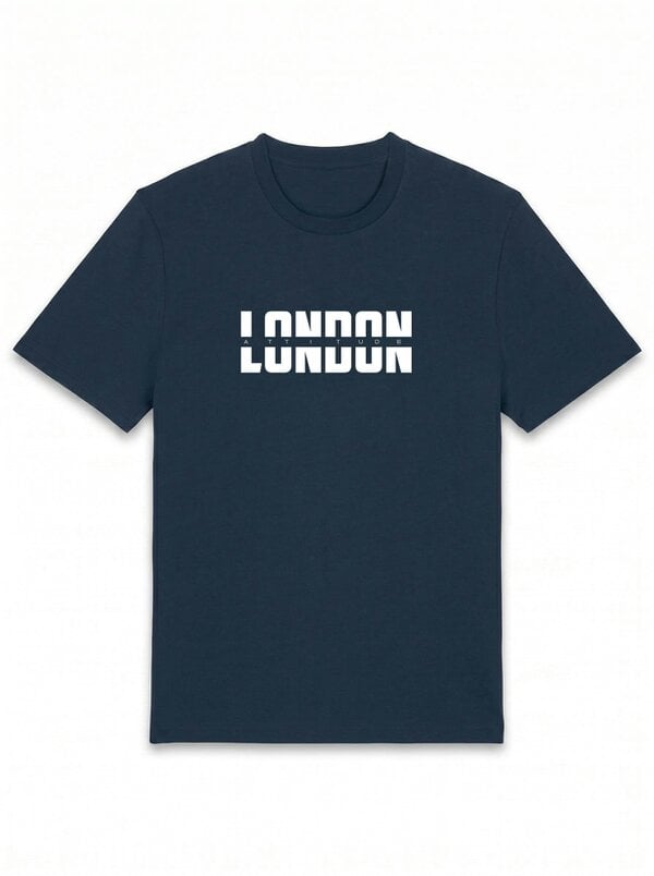 London Attitude Essential Split Graphic Premium Organic Cotton T-Shirt