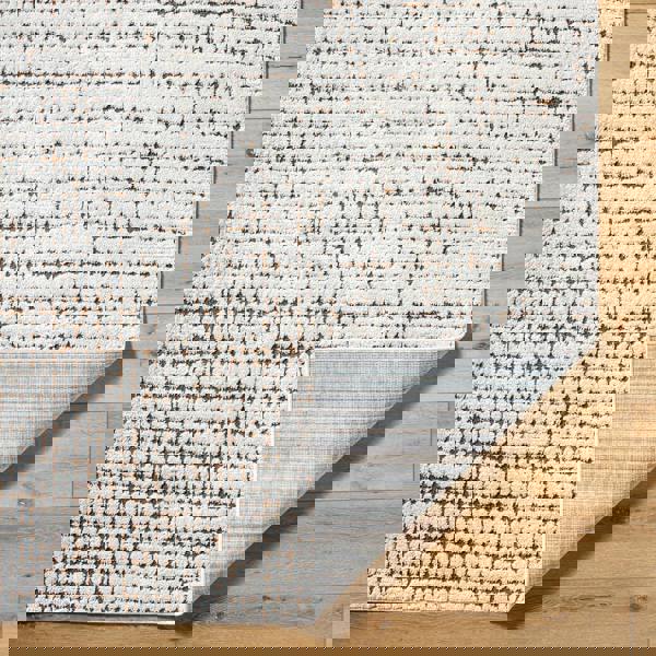 Livabliss Our Pnw Home Cascade-Modern Ivory Brown Graphic High Pile Rug