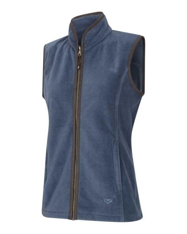 Hoggs of Fife Ladies Stenton Fleece Gilet in Slate Grey