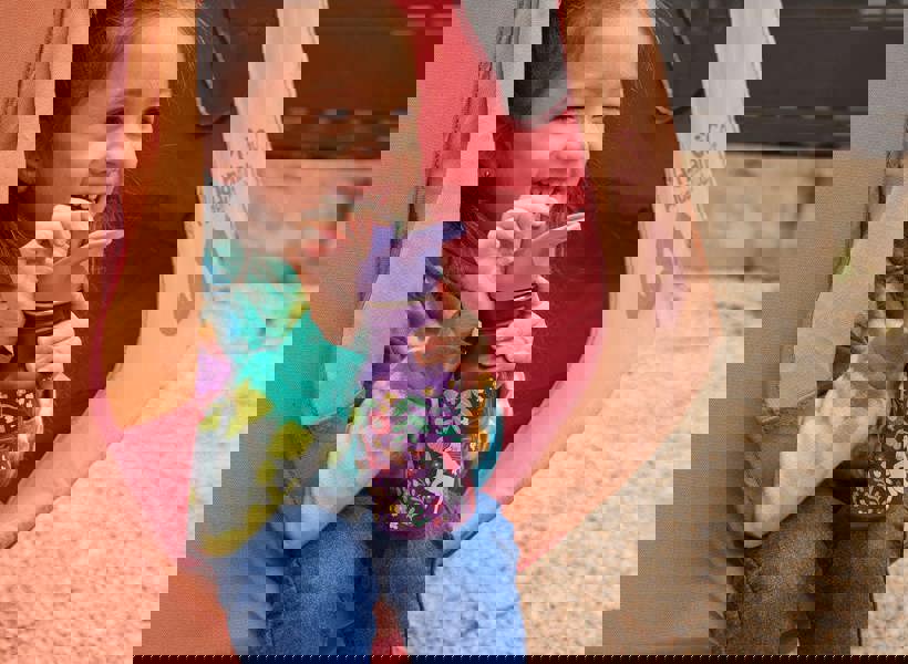 Klean Kanteen 355ml Classic Kid's Water Bottle with Flip Seal Sport Cap