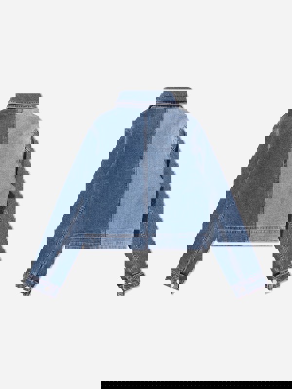 DL1961 Girls Manning Blocked Jacket in Blue