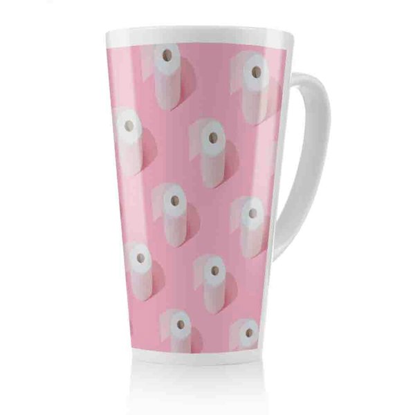 Benjamin Tate Design Toilet Rolls Latte Mug