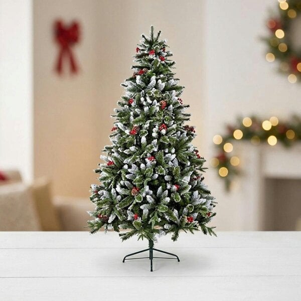 Garden Greatness 7ft New Jersey Spruce Decorative Pick with Berries and Cones