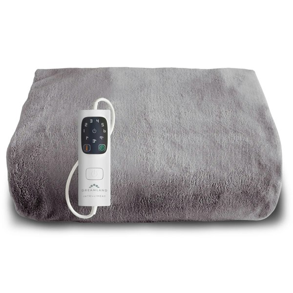 Dreamland Snuggle Up Heated Throw Electric Blanket - Grey - 120cm x 160cm