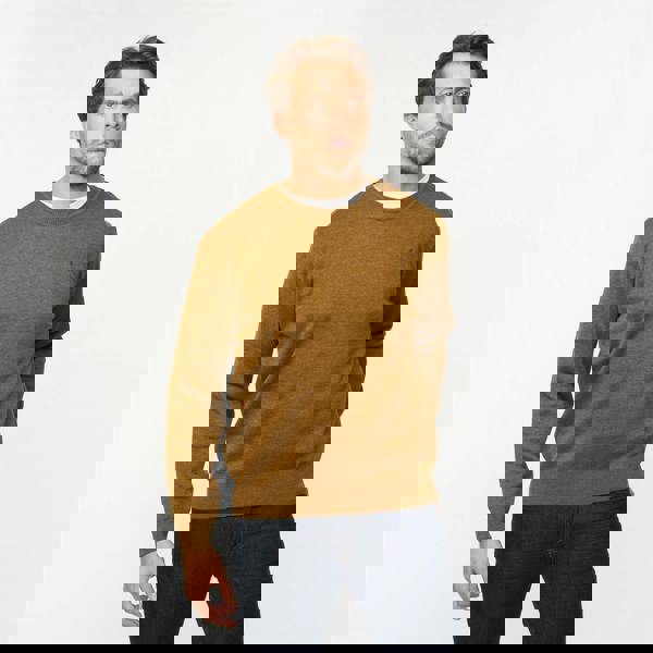 Gabicci G55K04 Plain Crew Neck Sweater Gabicci Classic NUTMEG