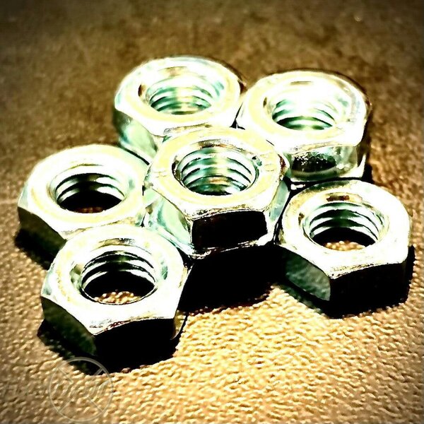 Fixaball Metric Thin Half Lock Nuts BZP Zinc