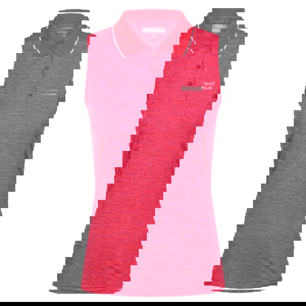 Regatta Womens/Ladies Tima II Sleeveless Polo Shirt - Pink Potion/Flamingo Pink