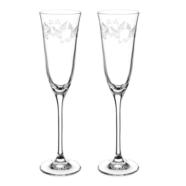 Diamante Serenity Champagne Flutes - Set of 2