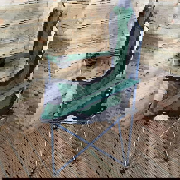 Samuel Alexander Luxury Padded High Back Folding Outdoor / Camping / Fishing Chair in Green