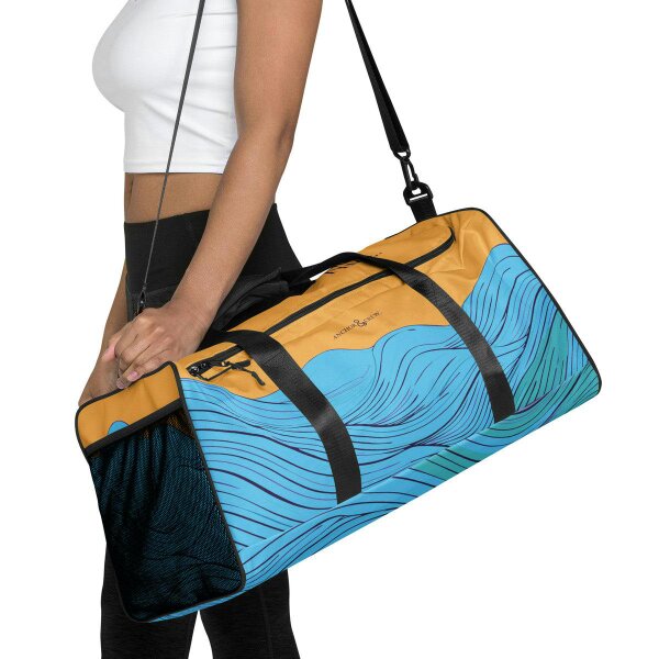 Anchor & Crew Deep Waves Pattern Weekender Duffle Bag