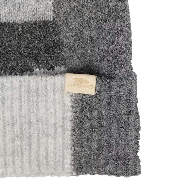 Trespass Womens/Ladies Rae Colour Block Knitted Beanie - Grey Marl - 