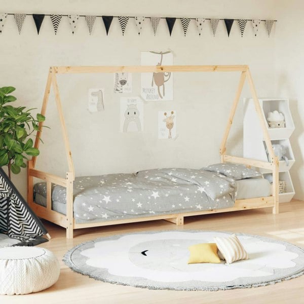 Berkfield Kids Bed Frame 80x200 cm Solid Wood Pine